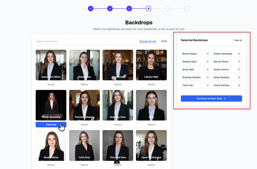 Select Background