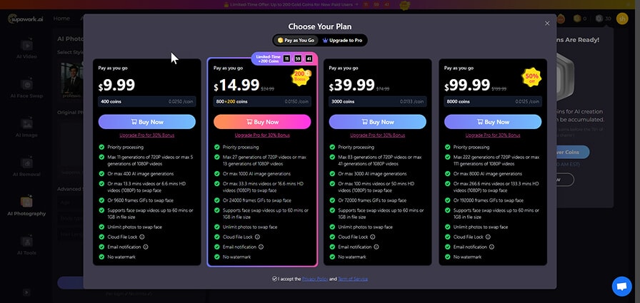 Choose your Plan